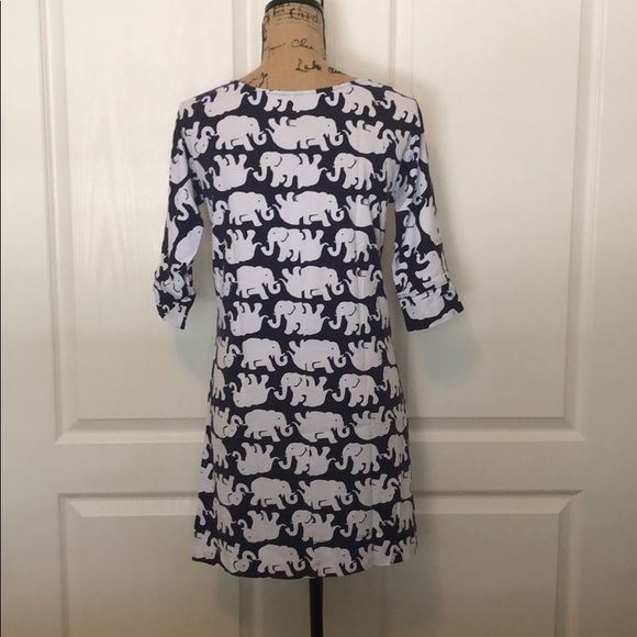 Lilly Pulitzer Eliza dress in Navy Tusk in Sun - Picture 5 of 5
